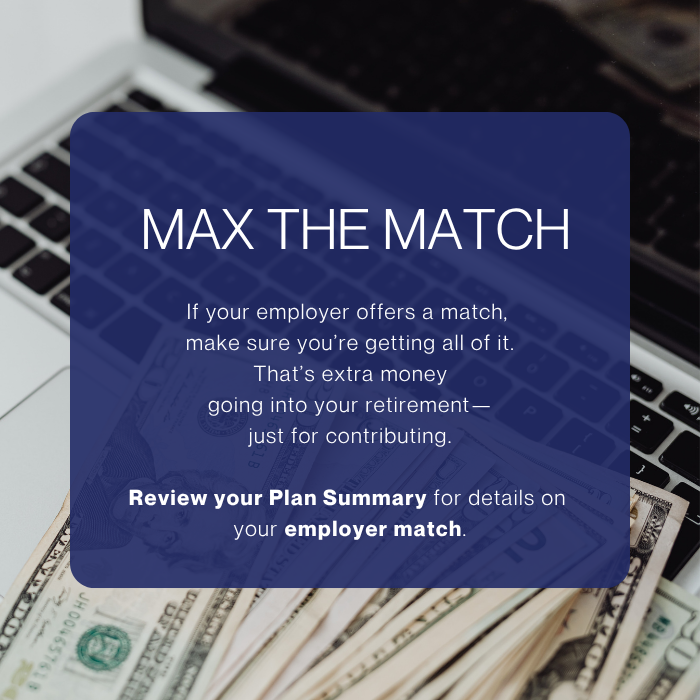 money on a laptop with text overlay "max the match"