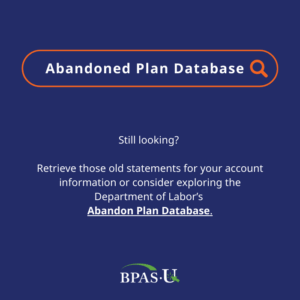 Search the Abandoned Plan Database.