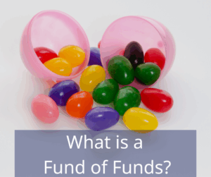 Easter egg filled with multi-colored jelly beans. Text Overlay: What is a Fund of Funds?