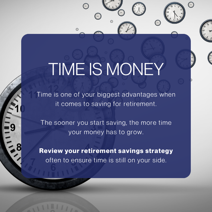 clock image with text overlay that says " time is money"
