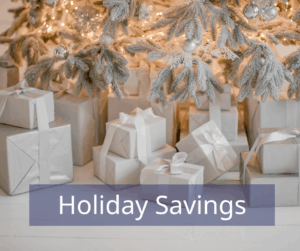gifts under a white Christmas tree