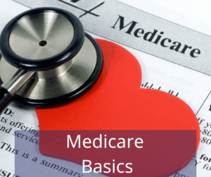 Medicare application, heart, and stethoscope